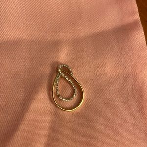 Delicate 10k Yellow Gold and 1/8ctw pendant